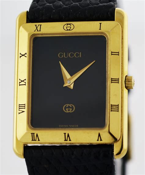 gucci 4200m|Vintage Authentic Gucci 4200M 24.5mm 18k Gold .